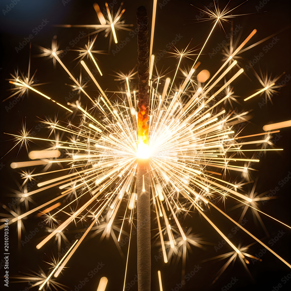 Fototapeta premium A dazzling fireworks explosion illuminating the night sky