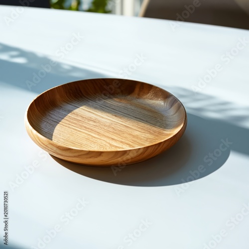 Wooden Chair Next to Small Table With a Flower Vase in a Modern Room Setting