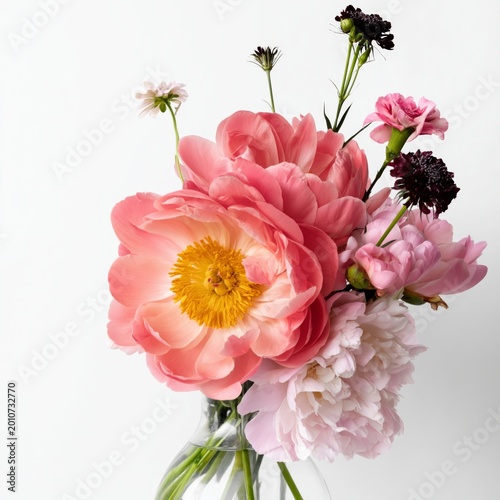 Flower Blooms in Garden Showing Fine Details and Vibrant Colors During Sunny Day