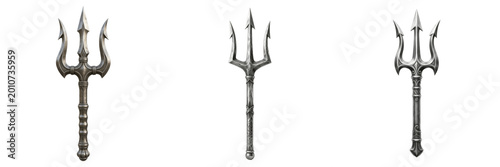 Mythical Trident Spear Weapon Icon Poseidon Mythology Ocean King Power Neptune Symbol Transparent PNG Asset