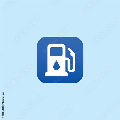 Fuel Pump Icon Vector – Petrol Station Symbol for Gas, Energy and Fuel Service Concept