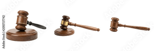 Quadro em tela Professional Wooden Judge Gavel Law Hammer Justice Court Authority Legal Order I