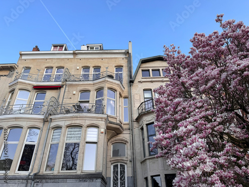 Schöne Altbaufassaden in Brüssel, Belgien