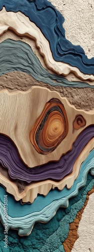 Abstract Wood Grain Texture Background Natural Wallpaper Banner Design