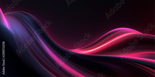 A flowing abstract purple and pink background design featuring light waves and motion lines creates a vibrant energy pattern for a textured art backdrop