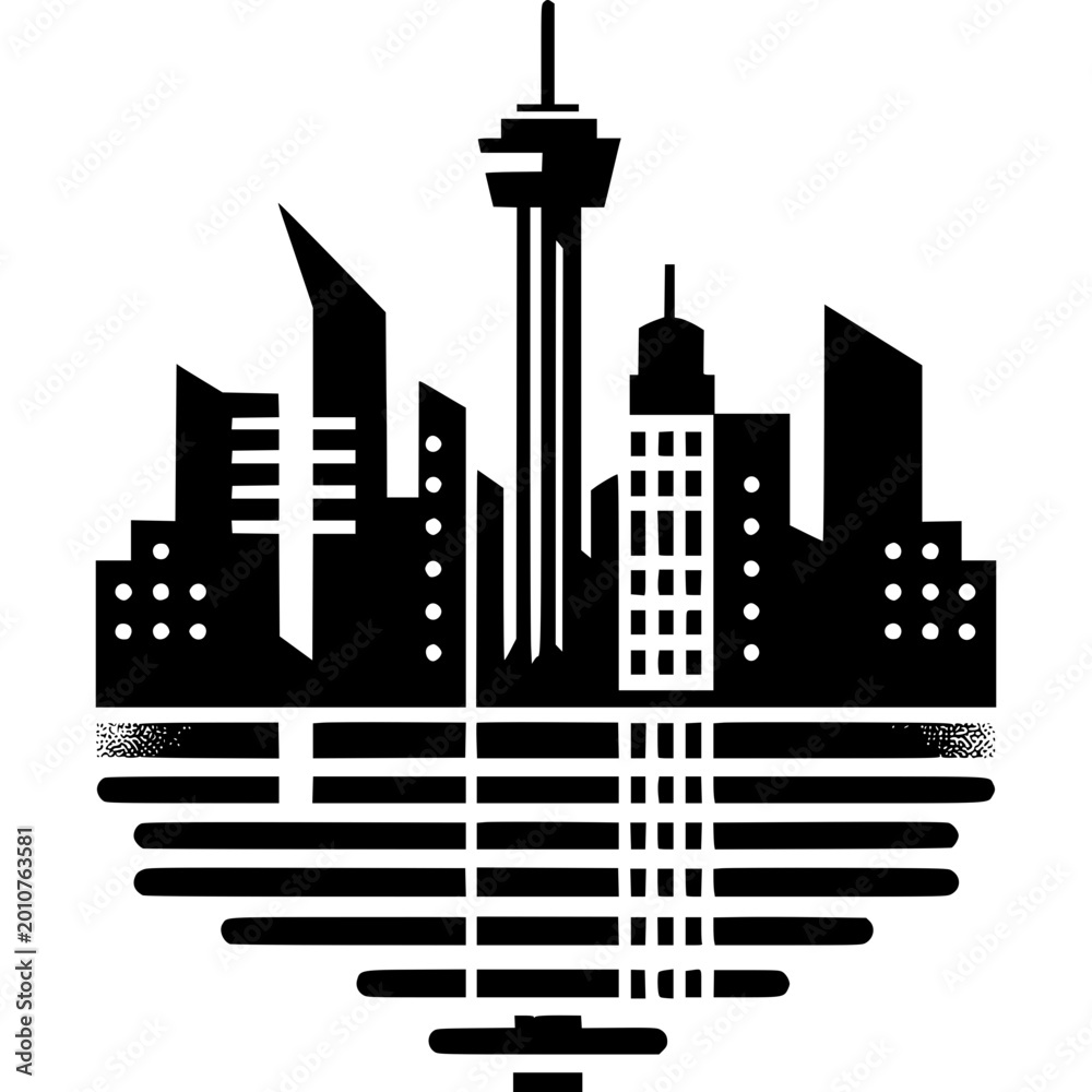 Obraz premium San Antonio Skyline Icon
