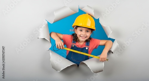 DIY concept child with measuring tape