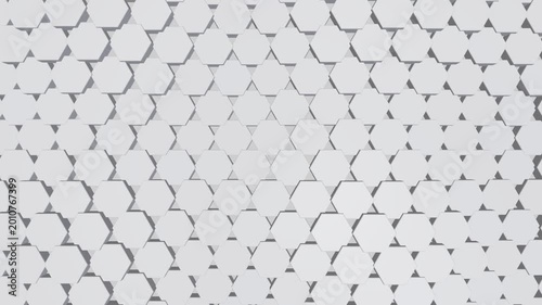 Abstract Geometric Hexagon Pattern Moving In A Seamless Loop