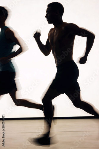 Dynamic Running Silhouette