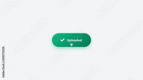 Animated Upload Button Interaction With Success Checkmark Animation