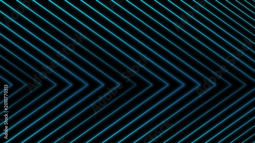 Abstract Motion Background Featuring Glowing Neon Blue Diagonal Lines
