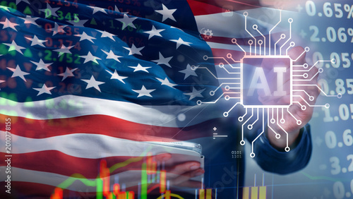 Fotografía Rapid growth in the US artificial intelligence sector drives financial market momentum