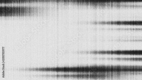 Foto Abstract Black and White Grainy Background with Vertical Lines and Glitch Textur