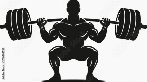 man lifting weights