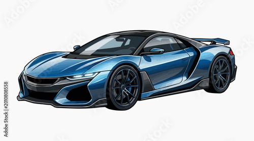 black sports car