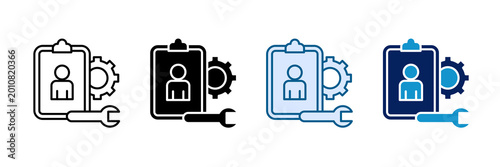 Hard Skills Icon Set Multiple Style Collection