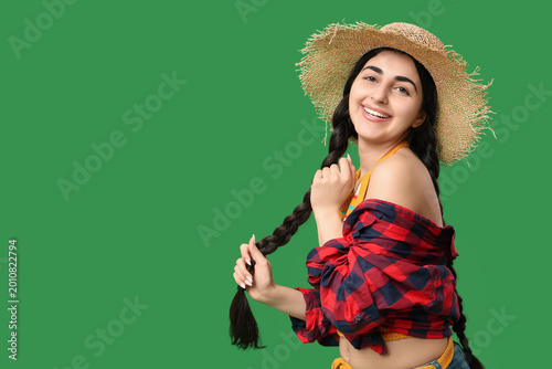 Beautiful young happy woman...