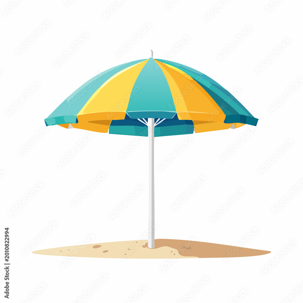 Fototapeta premium Beach Umbrella on Sand