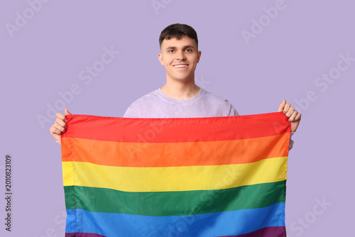 Handsome young happy man wi...