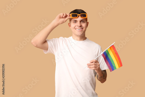 Handsome young happy man wi...