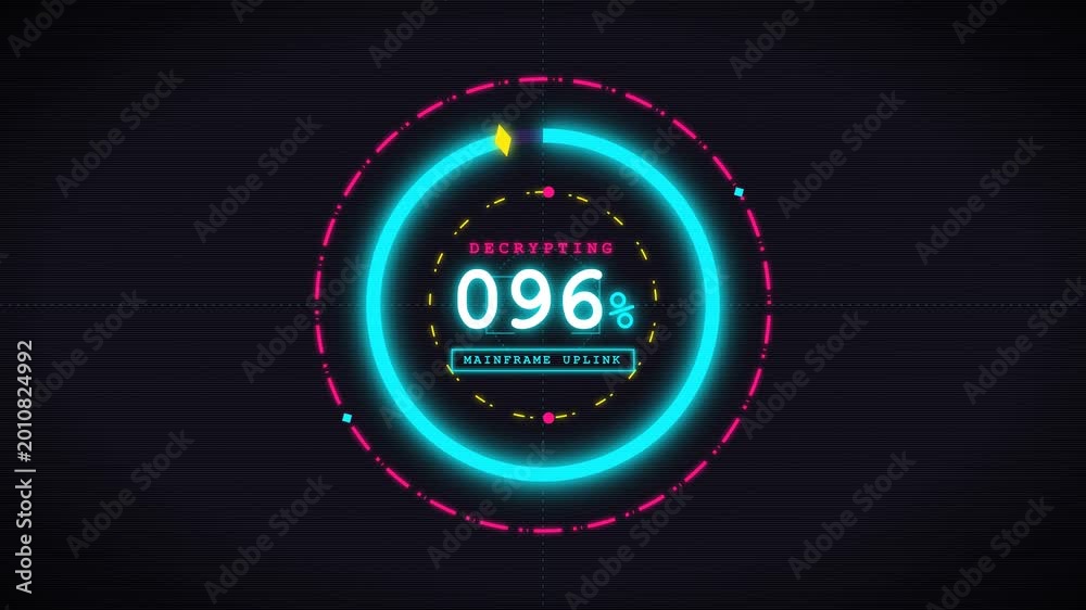 Hacking Progress Futuristic Interface Decrypting Data Access Granted 素材 ...