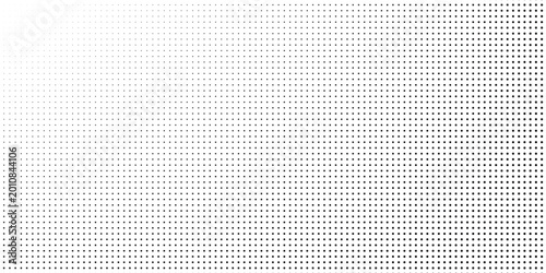 Monochrome gradient halftone dots background. Vector illustration. Abstract small grunge dots on white background