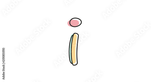 Bild auf Leinwand Exclamation Mark Punctuation Symbol Closeup.