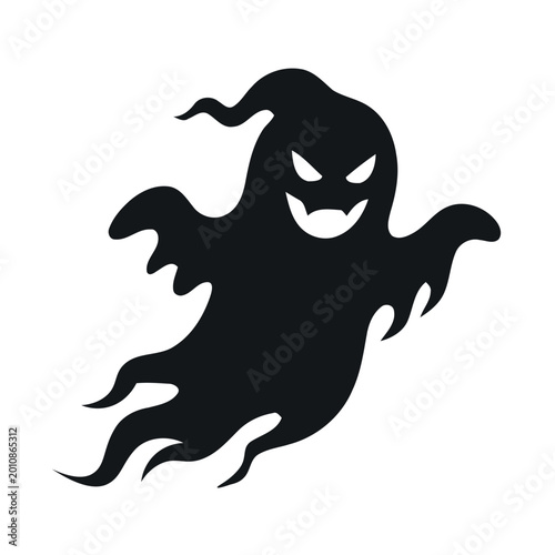 Photos Spooky Floating Ghost Silhouette