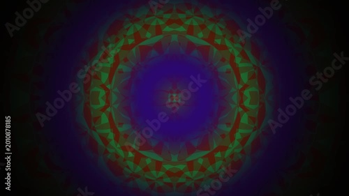 Vibrant colorful mandala design pattern.