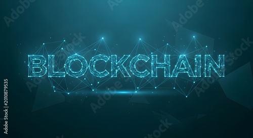 Blockchain technology for business secure network data transparency concept