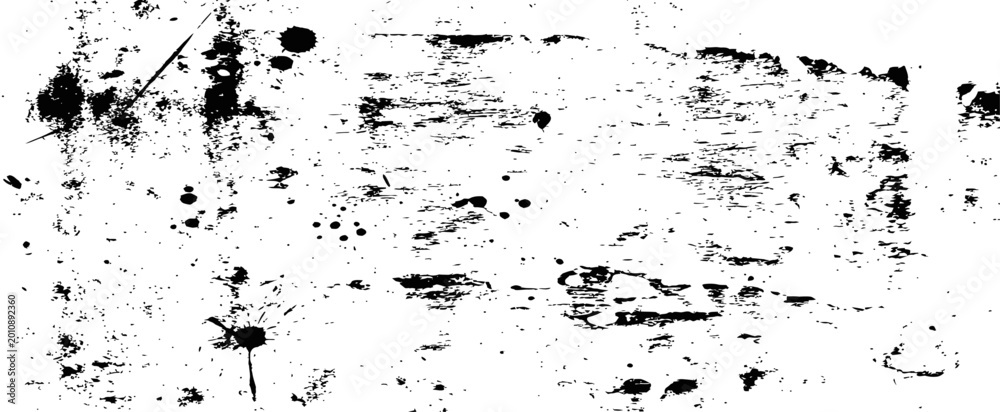 Obraz premium Abstract Black and White Grunge Texture Background with Ink Splatters and Scratches