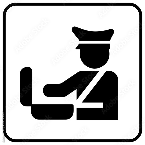 Security check airport sign icon isolated on transparent background svg png
