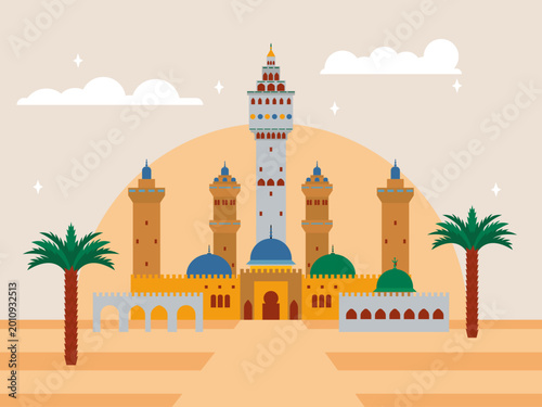 Cuadro en lienzo Great Mosque of Touba in Senegal