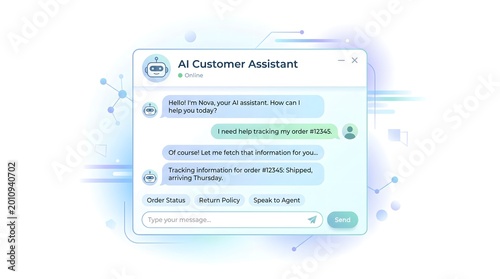 AI Customer Assistant Chatbot Interface
