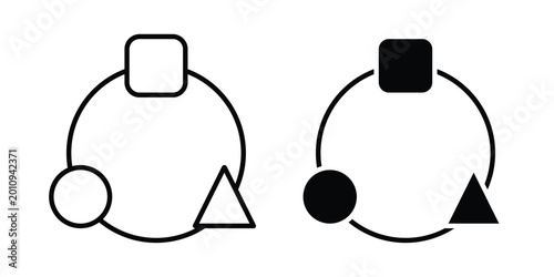 Konstfotografi Adaptation icon vector glyph and thin stroke collection