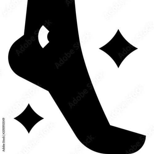 Pedicure Beauty Nail Care Spa Icon Vector Illustration