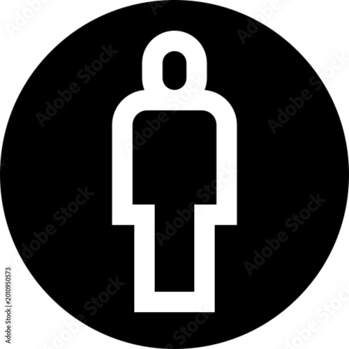 Personal Space Privacy Boundary Icon Vector Illustration