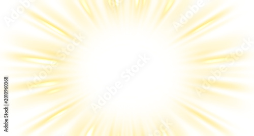 Obraz na plátně Dynamic gold sunburst effect with motion blur and glowing spots