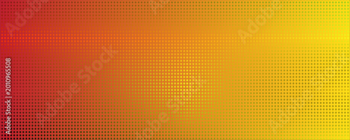 Abstract geometric halftone pattern with warm red to yellow gradient