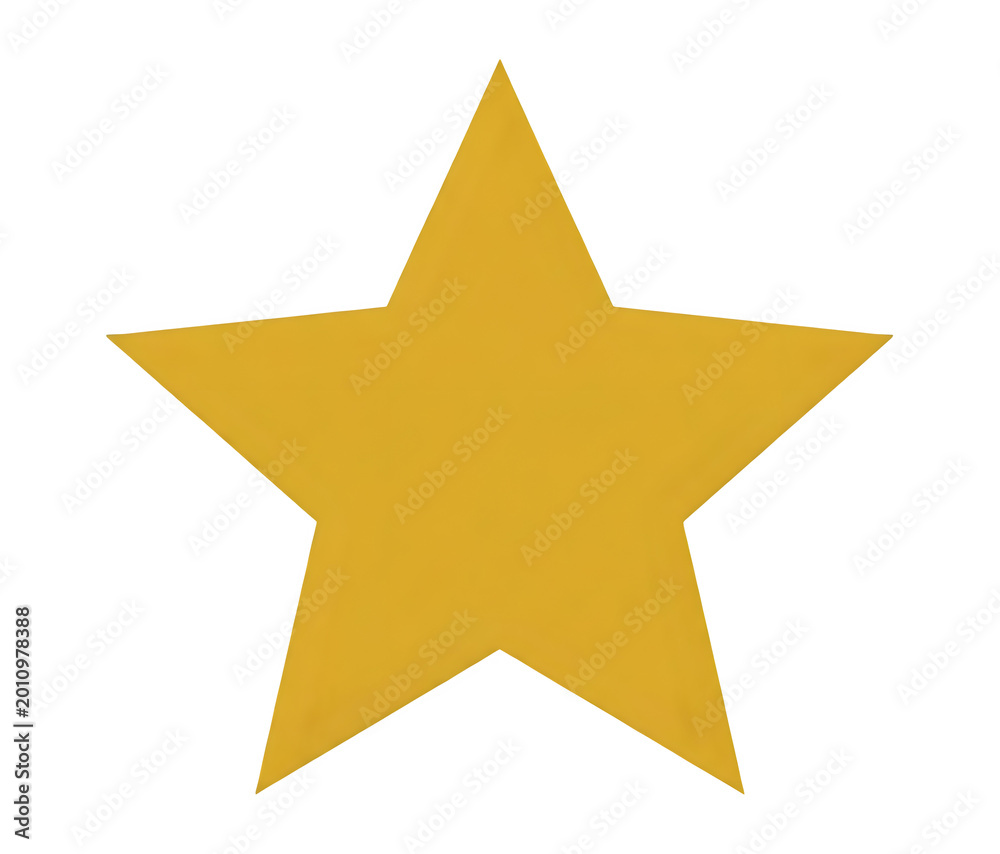 Obraz premium Bright golden star on black background a simple geometric illustration