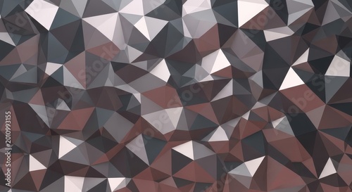 Modern lowpoly geometric triangles in muted shades of gray and dusty rose form a faceted Wallpaper Background image