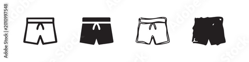 Fotografija Swimming Trunks Icon Set for Summer Fashion