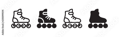 Принти на полотні Prayer beads icon set