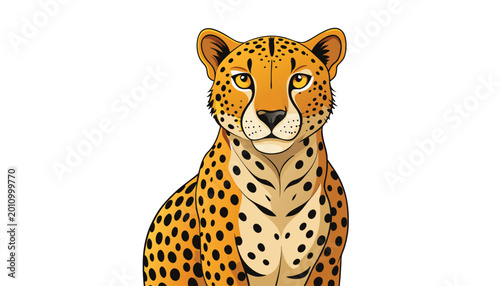 Foto leopard clipart vector illustration