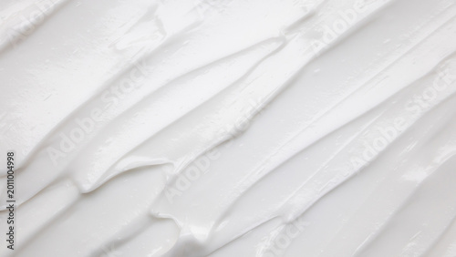Bild auf Leinwand White lotion beauty skincare cream texture cosmetic product background