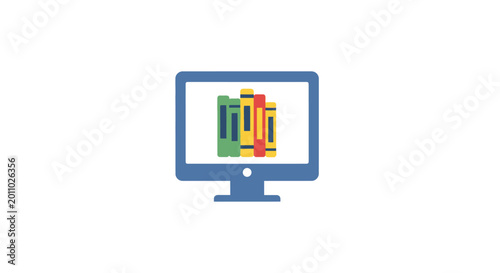 A colorful graphic on a computer screen.
