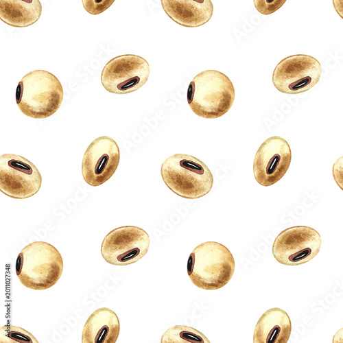 Fotografie Seamless pattern with soybeans