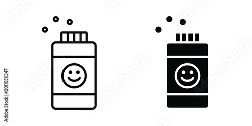 Tableau sur toile Baby powder icon vector design and illustration.