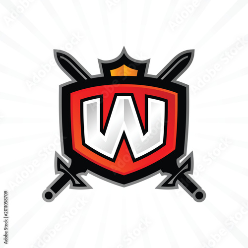 Warrior Shield Vector Logo