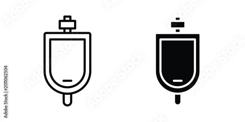 Foto Urinal icon vector design and illustration.